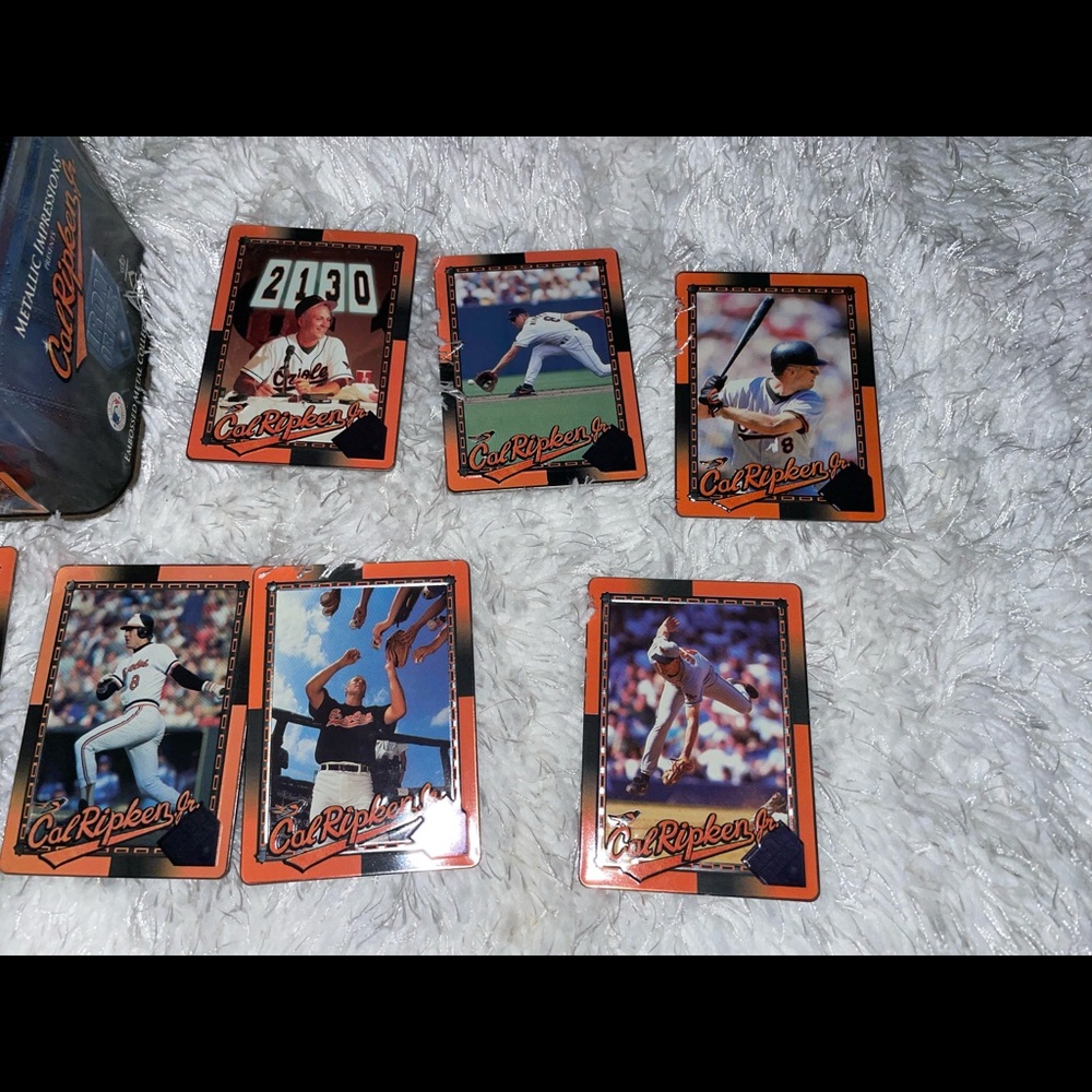 Vintage Metallic Embossed Cal Ripken Baseball Cards - Picture 10 of 16